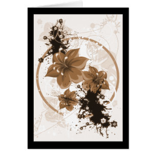 3  bloemen - Sepia