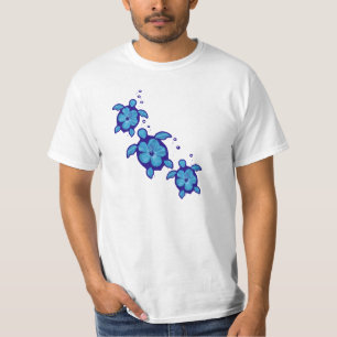 3 Blue Honu Turtles T-shirt