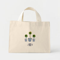 3 Boxwood topiary Sac fourre-tout monogramme