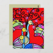 3 BRIEFKAART PEACOCKS (Voorkant / Achterkant)