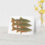3 Brook Trout Kaart (Gele Bloem)