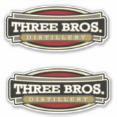 3 Bros Distillery Stickers (Voorkant)