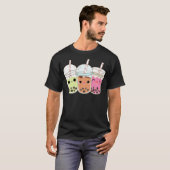 3 Bubble Tea Boba Bubble Tea cowboy children T-shirt (Voorkant volledig)