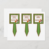 3 Caketjes Alle Star Green Uitnodiging Briefkaart (Voorkant / Achterkant)