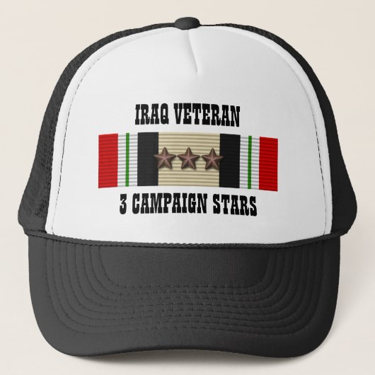 3 CAMPAGNE STARS / PET / IRAQ VETERAN (Voorkant)