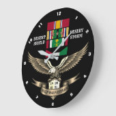 3 CAMPAIGN STARS GULF WAR VETERANS GROTE KLOK (Hoek)