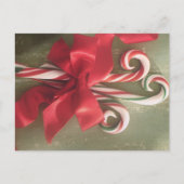 3 Candy Canes Holiday Briefkaart (Voorkant)