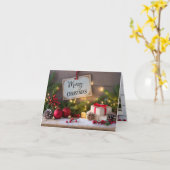 3 Carte de voeux de Noël (Fleur jaune)