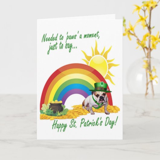 3. Carte du jour de St Patrick impressionnant de (Fleur jaune)