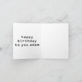 3 cartes d'anniversaire Robot vintage retro sci fi (Intérieur)