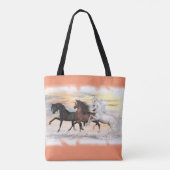 3 chevaux tout plus de - imprimez le sac (Dos)