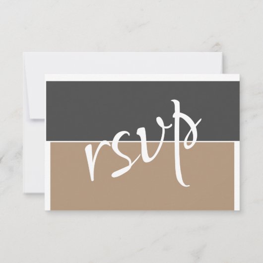 3 choix de menu Entree Élégante réponse du Mariage (Dos)