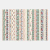 3 Collage Cottage Papier peint Ephemera Feuilles (Devant)