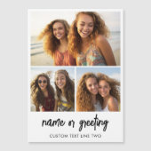 3 Collage de photos avec texte manuscrit - Magnet (Devant)