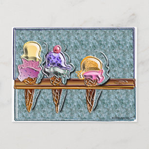 3 consumptie-ijs 1 briefkaart