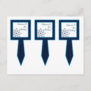 3 Cup Cake Picks Blauwe Sterren en Sneeuwvlokken Briefkaart