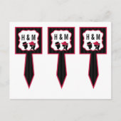 3 Cup Cake Picks grillige formele Petten Elegant Briefkaart (Voorkant)