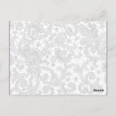 3 Cup Cake Picks Hoefijzers op Wood Lace Country Briefkaart (Achterkant)