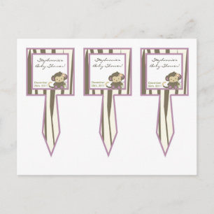 3 Cup Cake Picks Jacana Girl Oerwoud Zoo Animal Uitnodiging Briefkaart
