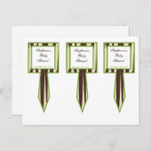 3 Cup Cake Picks Jacana Paarse Dieren Uitnodiging Briefkaart (Voorkant / Achterkant)