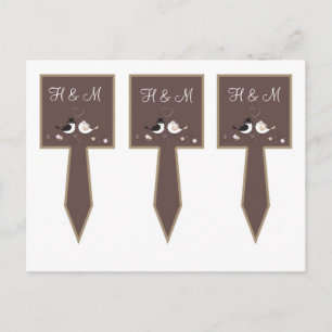 3 Cup Cake Picks Trouwvogels Bruid Bruidegom Liefd Briefkaart