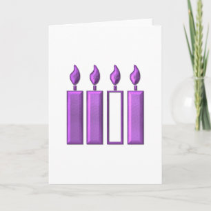 "3-D" Advent Wreatcandles Kaart