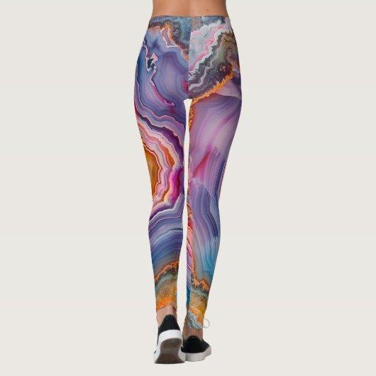3 D Agaat-Leggings Leggings (Achterkant)