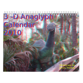 3-D Anaglyph Photo Calendar Kalender