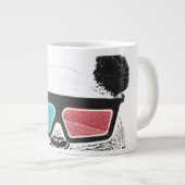  3-D glazen panda Jumbo Beker (Voorkant rechts)