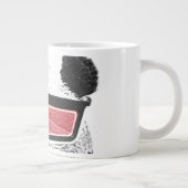  3-D glazen panda Jumbo Beker (Rechts)