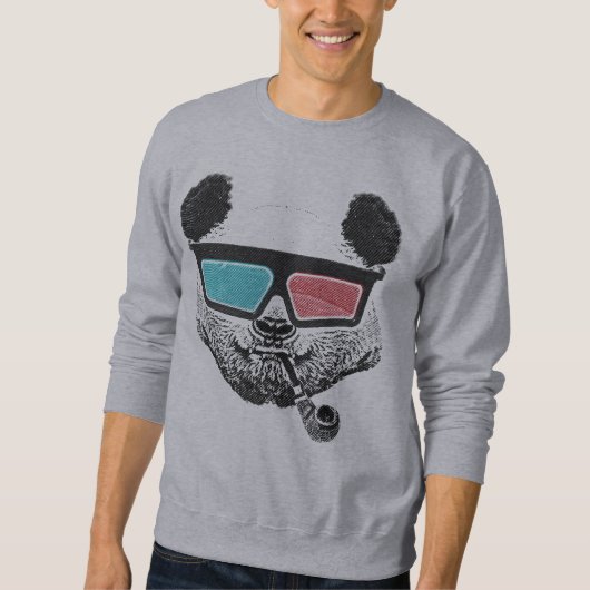  3-D glazen panda Trui (Voorkant)