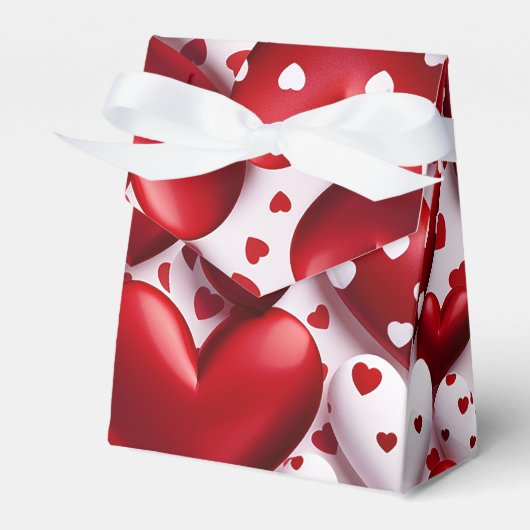 3-D Hearts Design Valentijn Favoriet Box Bedankdoosjes (Voorkant Zijde)