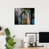 3-D Illusion Graffiti Street Afgewezen Art Poster (Thuiskantoor)