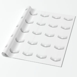 3-D Kijk Silver Priest of Minister's Collar Cadeaupapier