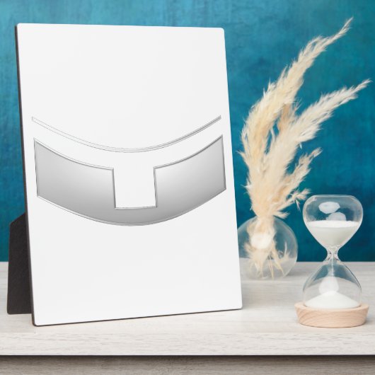 3-D Kijk Silver Priest of Minister's Collar Fotoplaat (Zijkant)