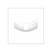 3-D Kijk Silver Priest of Minister's Collar Rubberstempel (Afrduk)