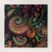 3-D look Paisley Puzzel (Horizontaal)