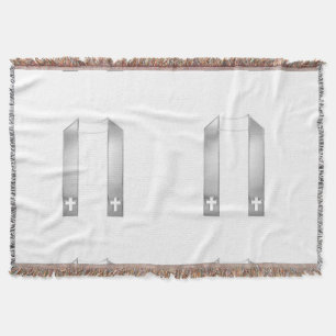 3-D look Silver Priest's Stole Deken