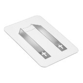 3-D look Silver Priest's Stole Magneet (Rechterzijde)