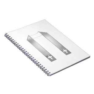 3-D look Silver Priest's Stole Notitieboek