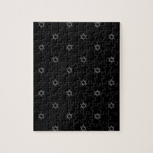 3-D look Silver Star van David Legpuzzel (Verticaal)
