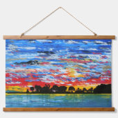 3, Dana punt haven "perspectieven" Hangend Wandkleed (Voorkant 2)