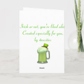 3. De geweldige St. Patrick van de Buldog Kaart (Achterkant)