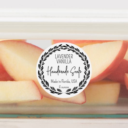 3 Design Custom Modern Leaf Border Waterdicht Labels (Aangebracht)