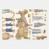 3 Différentes scènes de poupées en papier victorie (Devant 2)