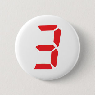 3 digitaal alarmnummer ronde button 5,7 cm