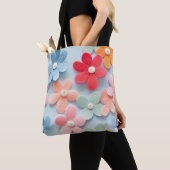 3 Dimensionale Bloemen Canvas tas (Dichtbij)