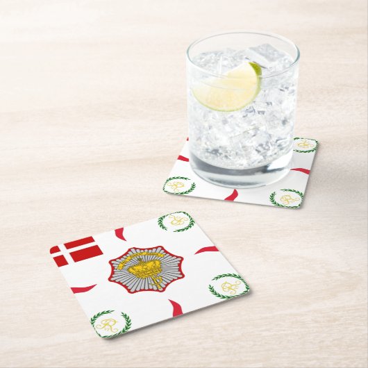 3.DL main image coaster Vierkante Kartonnen Onderzetter (Insitu)