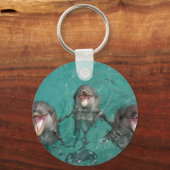 3 Dolfijnen Sleutelhanger (Voorkant)