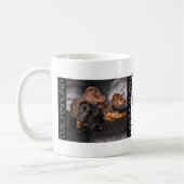 3 Doxie Coffee Mok (Links)
